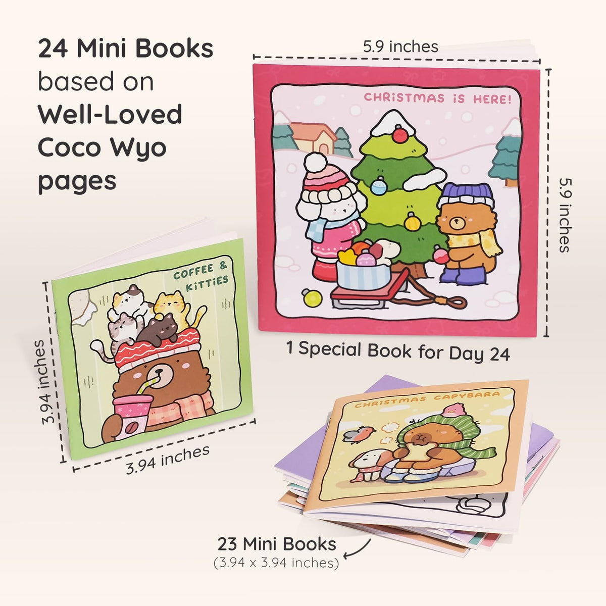 日英美直送 Cozy Coloring Book Bundle Advent Calendar 聖誕倒數日曆 兒童款 聖誕快樂特輯 不參與$900免運 滿$900可加$25免運到順豐站/智能櫃 Christmas Advent Calendars 2026