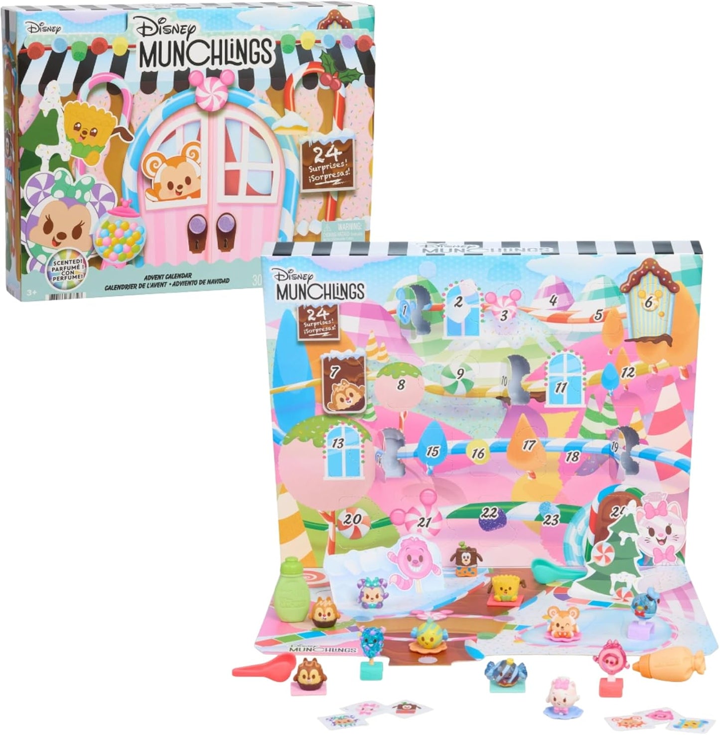 英美直送 Disney Munchlings 聖誕倒數日曆 兒童款 聖誕快樂特輯 聖誕倒數日曆A 不參與$900免運 滿$900可加$25免運 Christmas Advent Calendars 2025