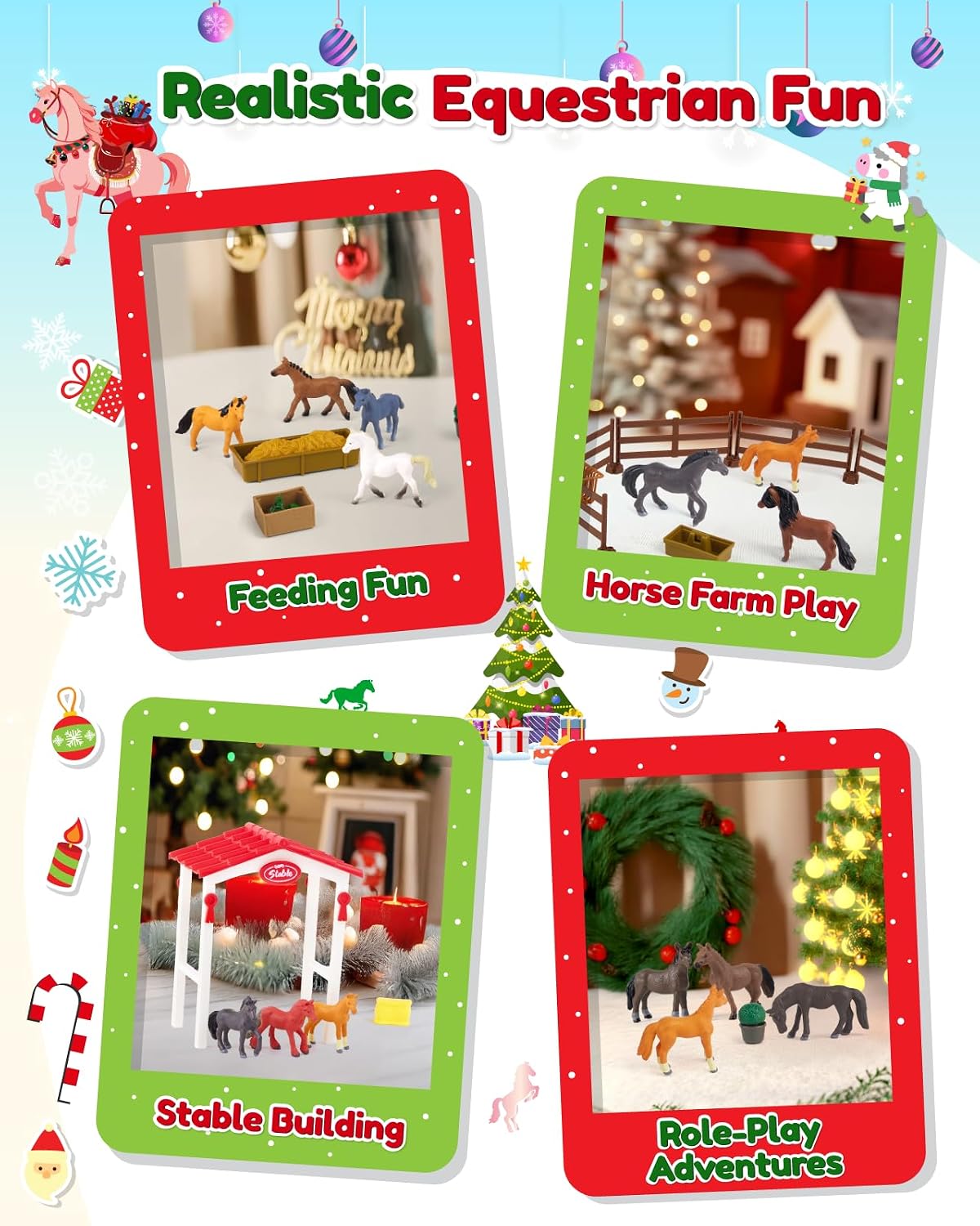 日英美直送 Horse Advent Calendar 聖誕倒數日曆 兒童款 聖誕快樂特輯 不參與$900免運 滿$900可加$25免運到順豐站/智能櫃 Christmas Advent Calendars 2026
