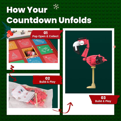 英美直送 Animal Farm Building Blocks Set 聖誕倒數日曆 兒童款 聖誕快樂特輯 聖誕倒數日曆A 不參與$900免運 滿$900可加$25免運 Christmas Advent Calendars 2025