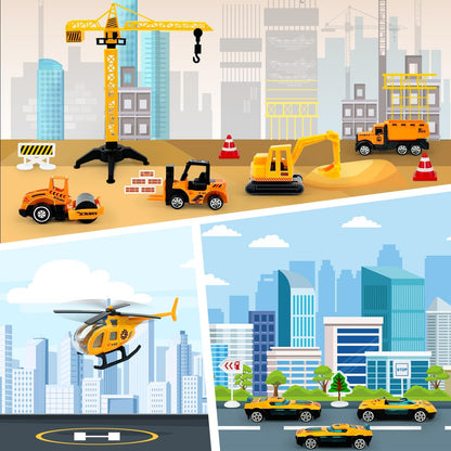 英美直送 Alloy Construction Vehicle Toys Set 聖誕倒數日曆 兒童款 聖誕快樂特輯 聖誕倒數日曆A 不參與$900免運 滿$900可加$25免運 Christmas Advent Calendars 2025