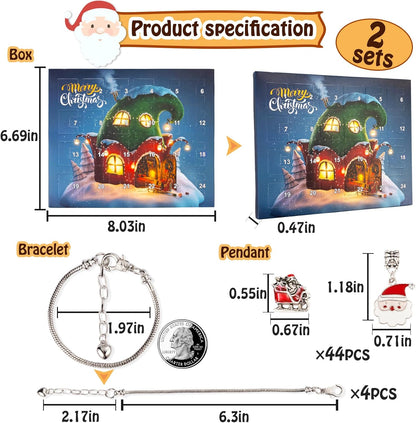 英美直送 DIY Jewelry Making Kit 聖誕倒數日曆 兒童款 聖誕快樂特輯 聖誕倒數日曆A 不參與$900免運 滿$900可加$25免運 Christmas Advent Calendars 2025