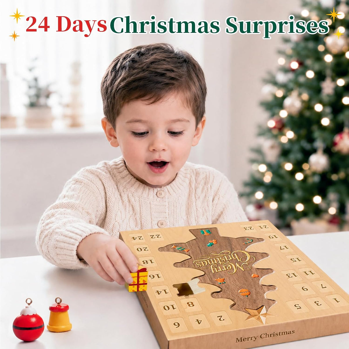日英美直送 Christmas Tree with Colorful LED Lights Advent Calendar 聖誕倒數日曆 大人款/兒童款 聖誕快樂特輯 不參與$900免運 滿$900可加$25免運到順豐站/智能櫃 Christmas Advent Calendars 2026