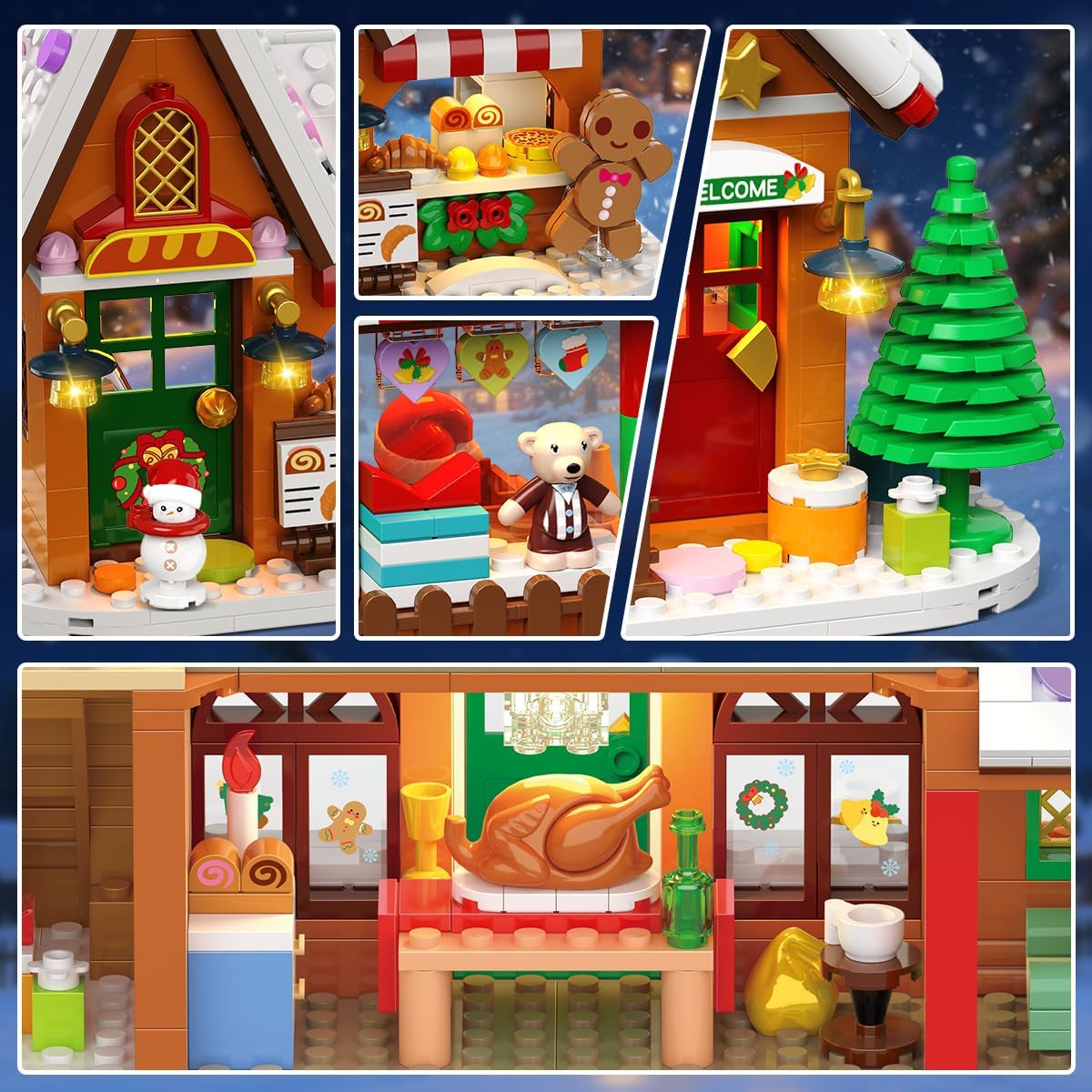 英美直送 LED Gingerbread House Mini Building Set  聖誕倒數日曆 大人款/兒童款 聖誕快樂特輯 聖誕倒數日曆A 不參與$900免運 滿$900可加$25免運 Christmas Advent Calendars 2025