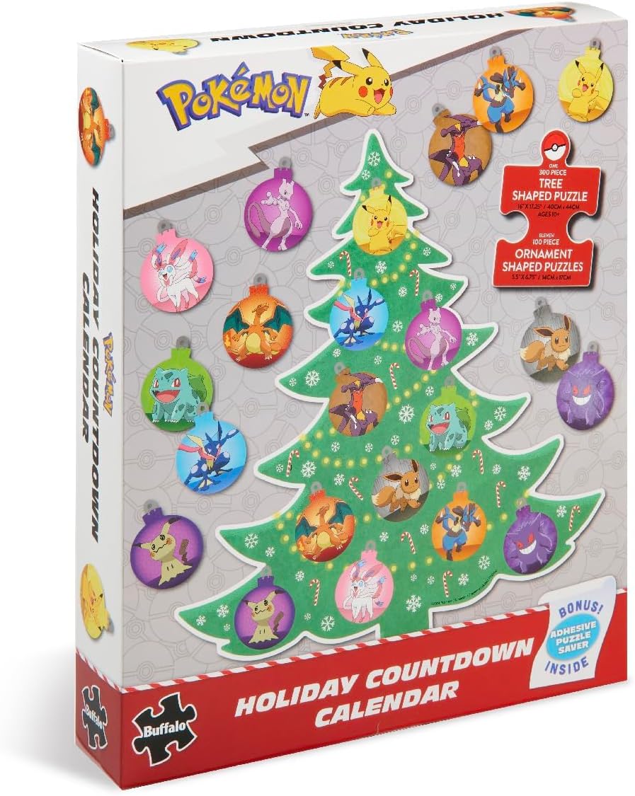 英美直送 Ceaco - Pokémon Puzzles - 12 Days 聖誕倒數日曆 兒童款 聖誕快樂特輯 聖誕倒數日曆A 不參與$900免運 滿$900可加$25免運 Christmas Advent Calendars 2025