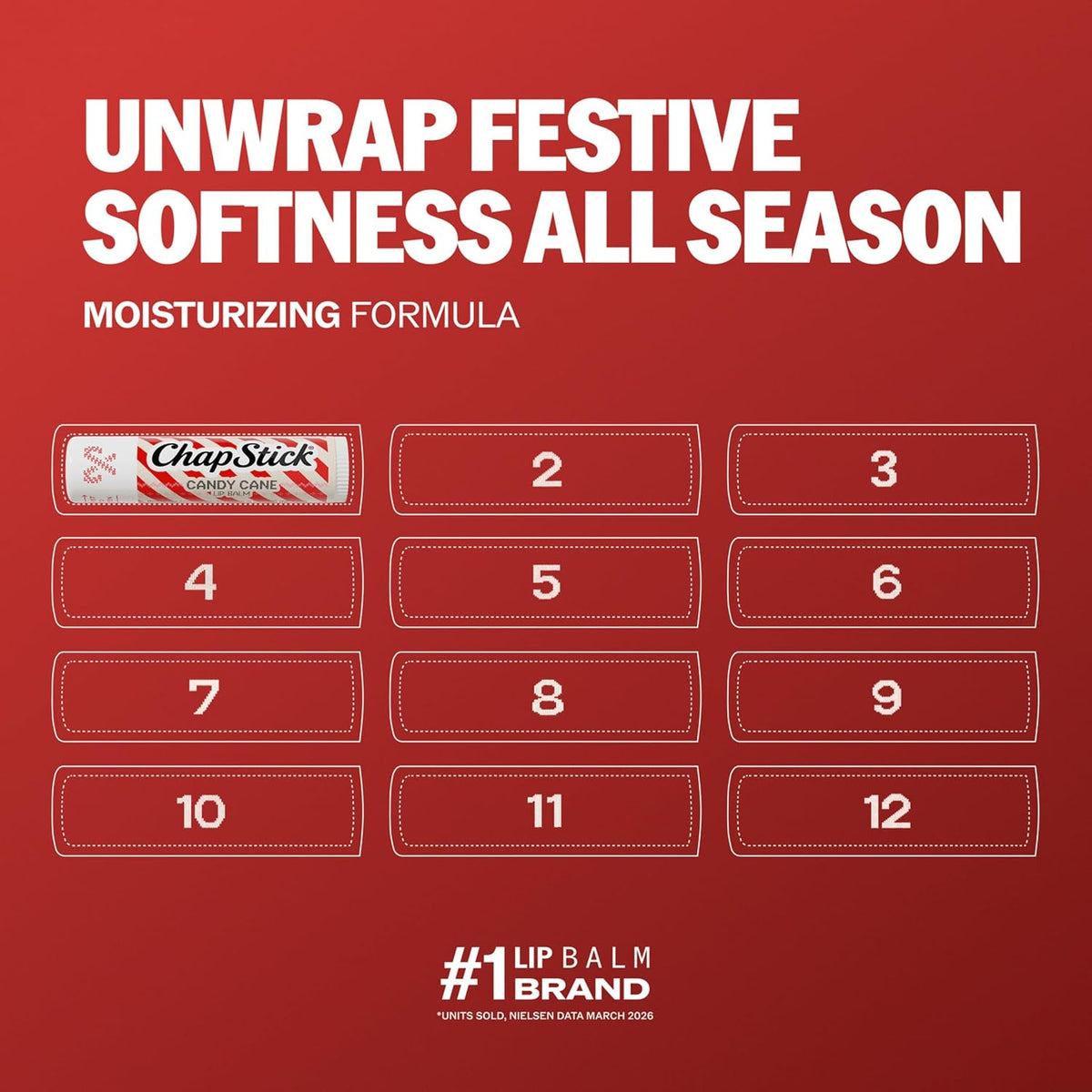 日英美直送 ChapStick Flavored Lip Balm Set 12 Day Advent Calendar 聖誕倒數日曆 大人款 聖誕快樂特輯 不參與$900免運 滿$900可加$25免運到順豐站/智能櫃 Christmas Advent Calendars 2026