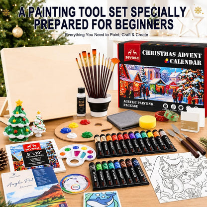 日英美直送 DIYDEC Acrylic painting set Advent Calendar 聖誕倒數日曆 大人款/兒童款 聖誕快樂特輯 不參與$900免運 滿$900可加$25免運到順豐站/智能櫃 Christmas Advent Calendars 2026