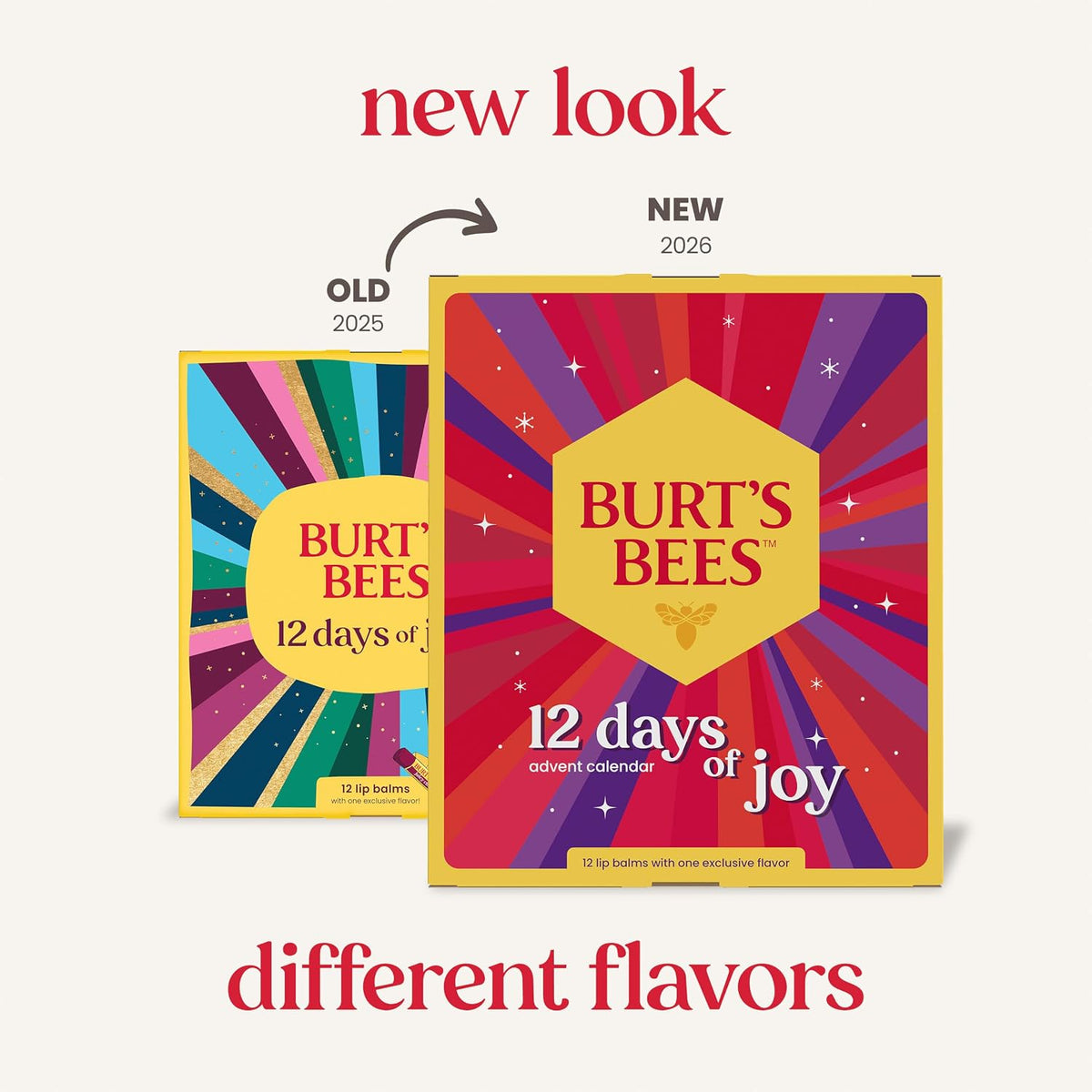 日英美直送 Burt's Bees Holiday Lip Balm 12 Day Advent Calendar 聖誕倒數日曆 大人款 聖誕快樂特輯 不參與$900免運 滿$900可加$25免運到順豐站/智能櫃 Christmas Advent Calendars 2026