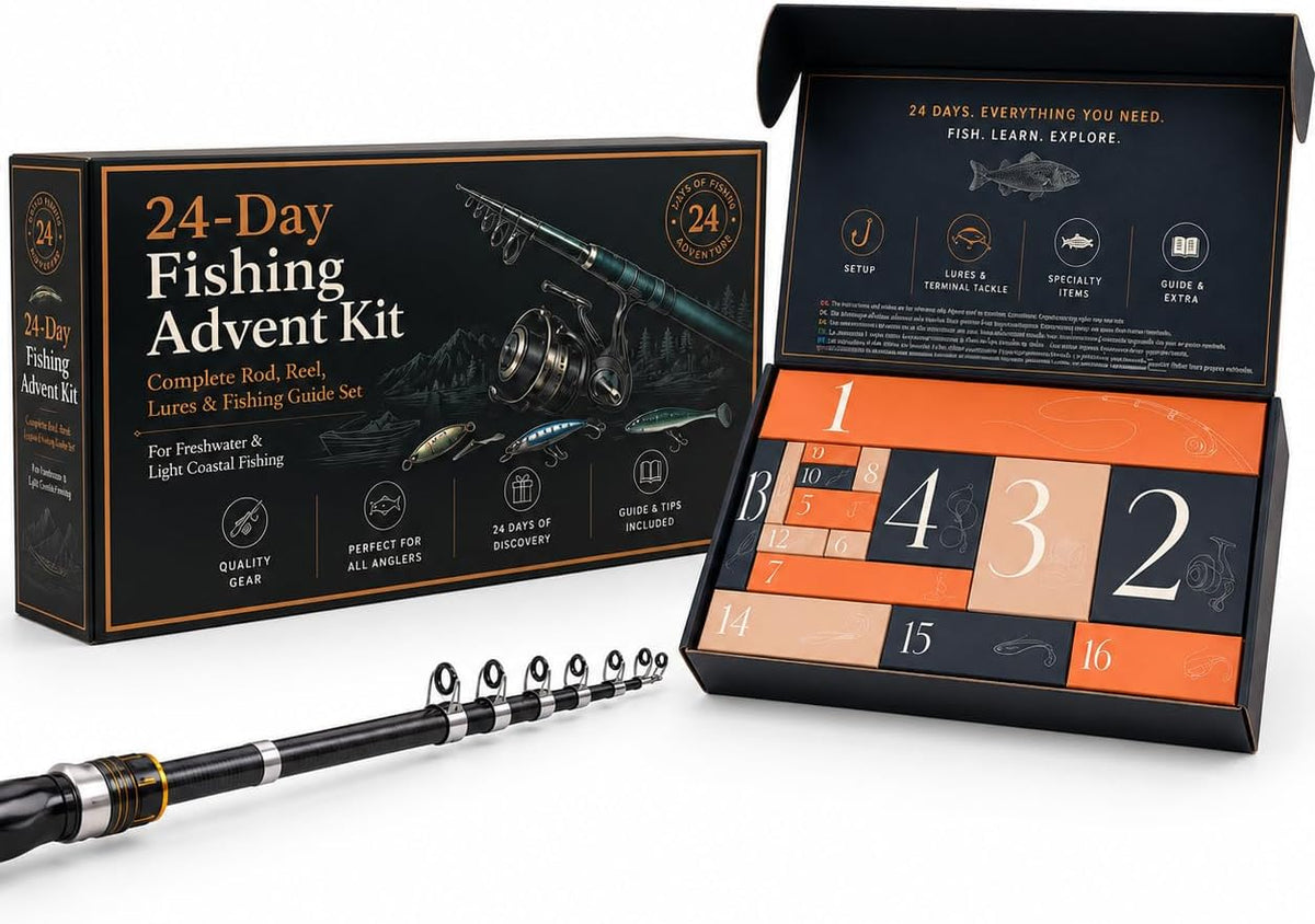 日英美直送 Fishing with Rod Reel Accessories Advent Calendar 聖誕倒數日曆 大人款/兒童款 聖誕快樂特輯 不參與$900免運 滿$900可加$25免運到順豐站/智能櫃 Christmas Advent Calendars 2026