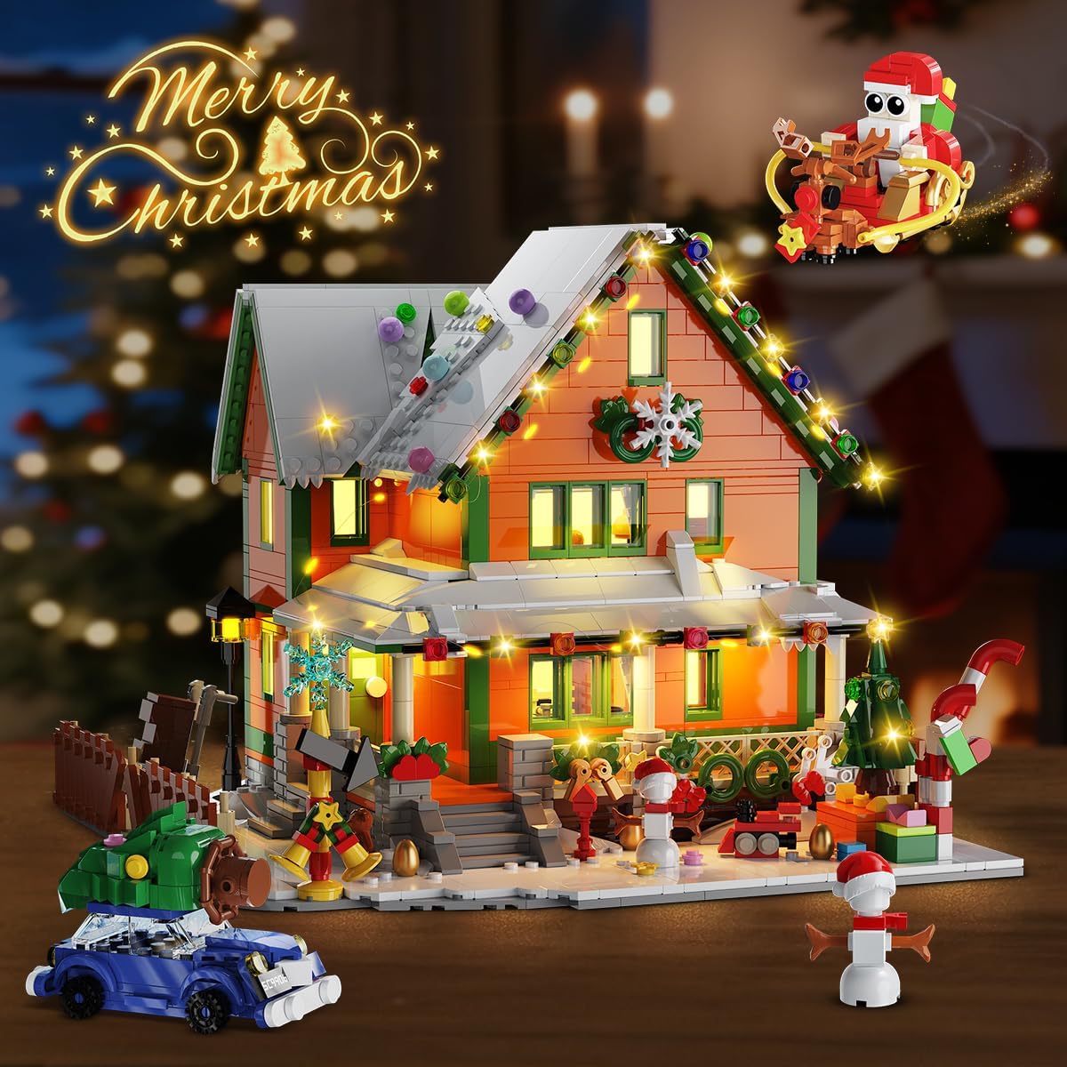 英美直送 LED Christmas House Mini Building Set 聖誕倒數日曆 大人款/兒童款 聖誕快樂特輯 聖誕倒數日曆A 不參與$900免運 滿$900可加$25免運 Christmas Advent Calendars 2025