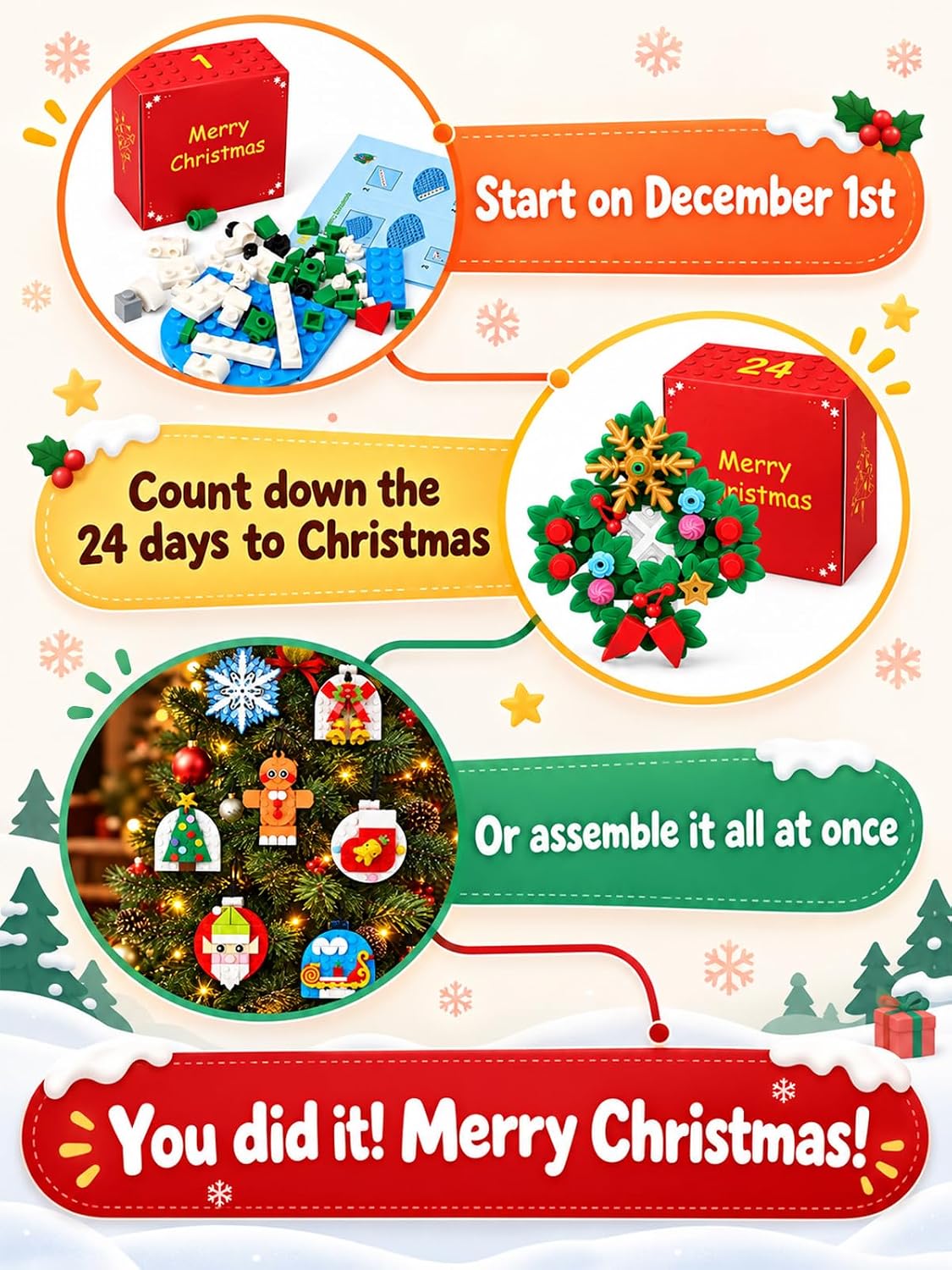 日英美直送 Christmas Blocks Advent Calendar 聖誕倒數日曆 大人款/兒童款 聖誕快樂特輯 不參與$900免運 滿$900可加$25免運到順豐站/智能櫃 Christmas Advent Calendars 2026