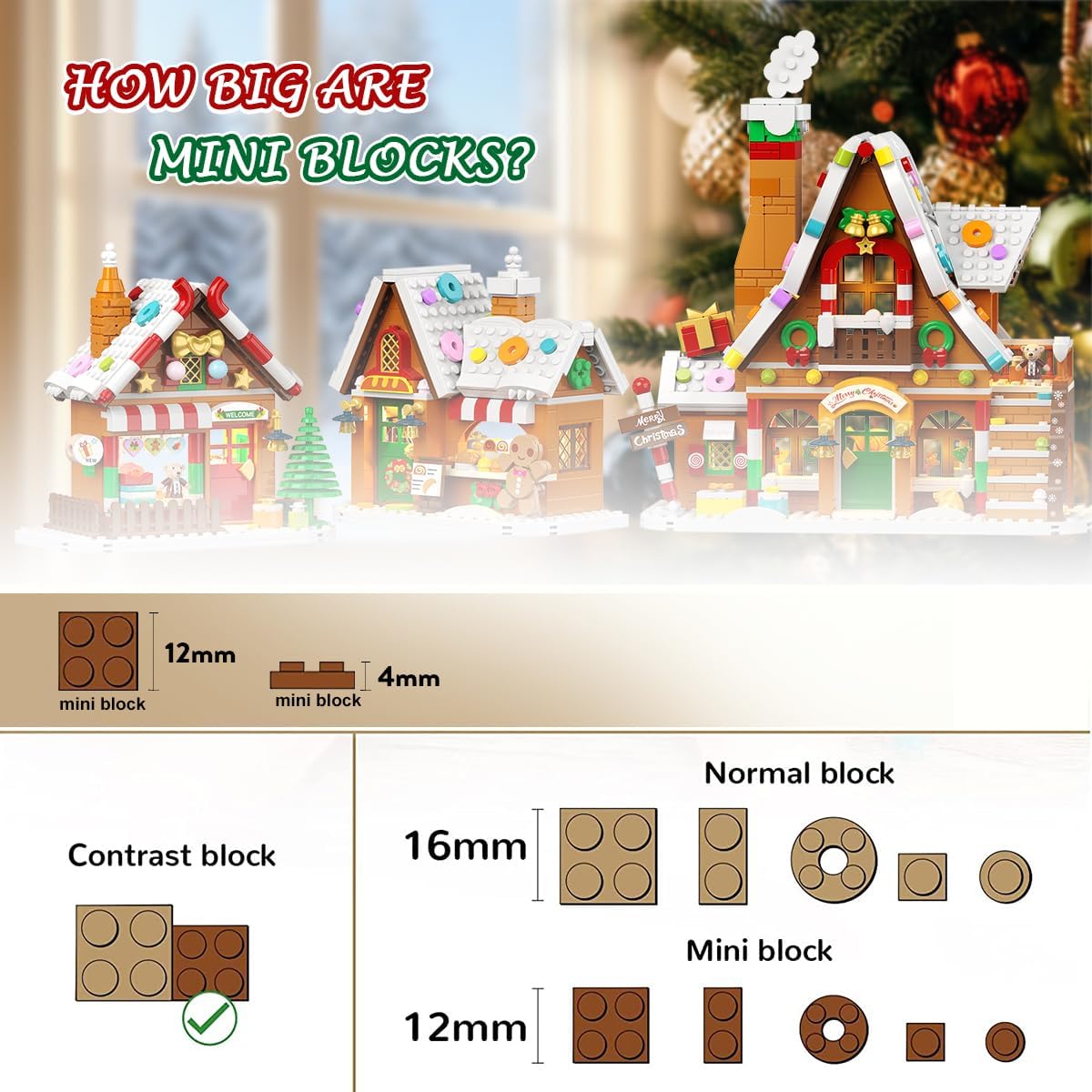 英美直送 LED Gingerbread House Mini Building Set  聖誕倒數日曆 大人款/兒童款 聖誕快樂特輯 聖誕倒數日曆A 不參與$900免運 滿$900可加$25免運 Christmas Advent Calendars 2025