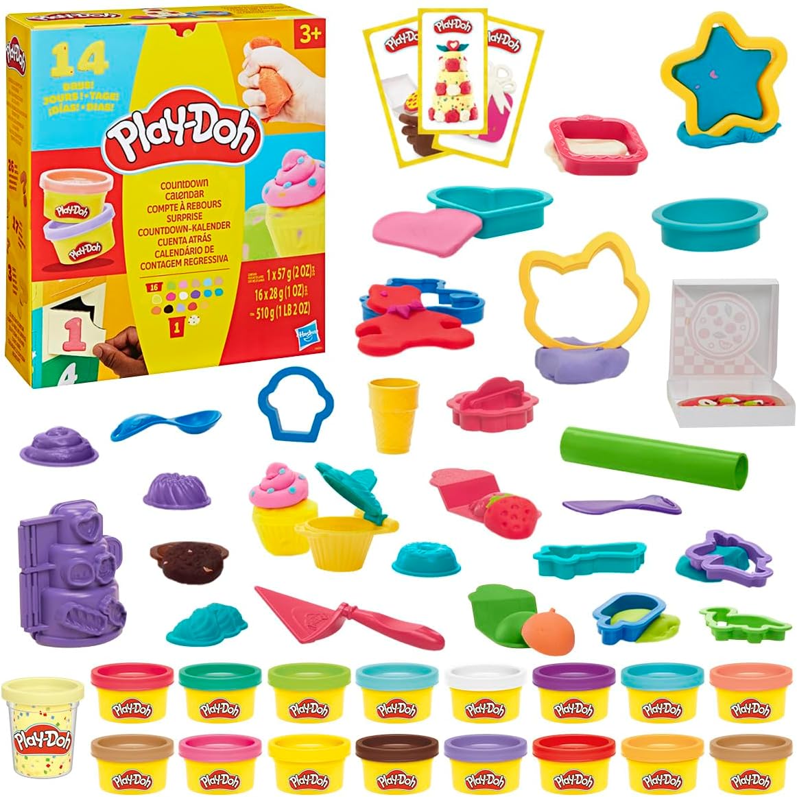 日英美直送 Play-Doh 14 Day Advent Calendar 聖誕倒數日曆 兒童款 聖誕快樂特輯 不參與$900免運 滿$900可加$25免運到順豐站/智能櫃 Christmas Advent Calendars 2026