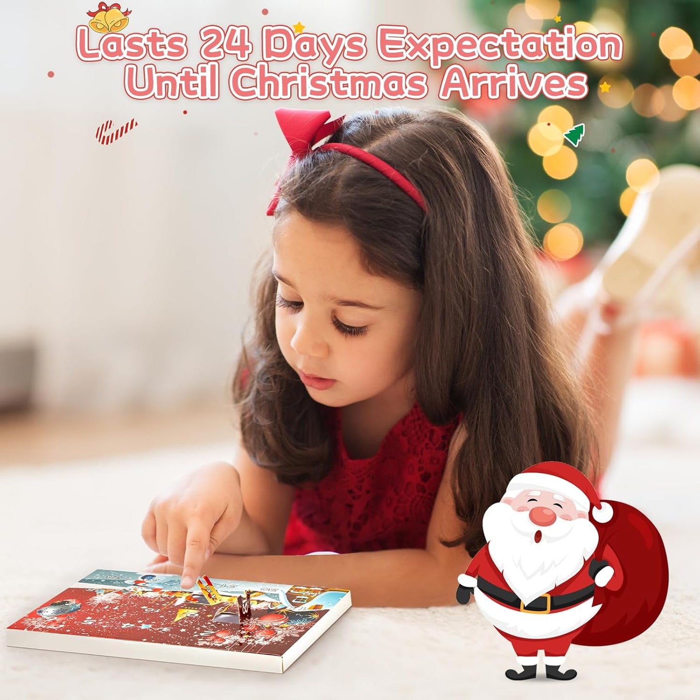 英美直送 Red DIY Charm Bracelet Jewelry 聖誕倒數日曆 兒童款 聖誕快樂特輯 聖誕倒數日曆A 不參與$900免運 滿$900可加$25免運 Christmas Advent Calendars 2025