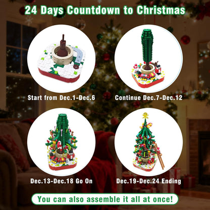 英美直送 LED Christmas Tree Building Blocks 聖誕倒數日曆 大人款/兒童款 聖誕快樂特輯 聖誕倒數日曆A 不參與$900免運 滿$900可加$25免運 Christmas Advent Calendars 2025