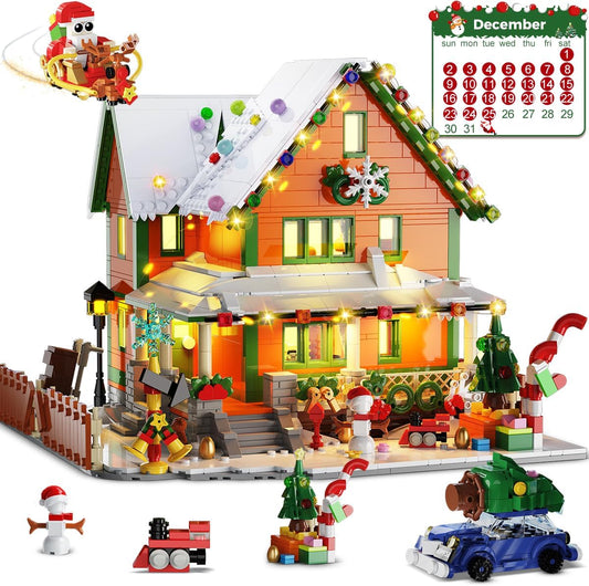 英美直送 LED Christmas House Mini Building Set 聖誕倒數日曆 大人款/兒童款 聖誕快樂特輯 聖誕倒數日曆A 不參與$900免運 滿$900可加$25免運 Christmas Advent Calendars 2025