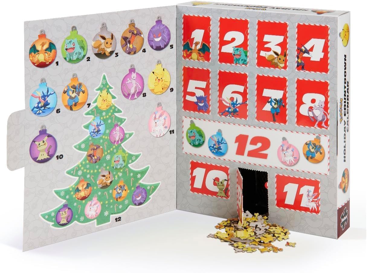 英美直送 Ceaco - Pokémon Puzzles - 12 Days 聖誕倒數日曆 兒童款 聖誕快樂特輯 聖誕倒數日曆A 不參與$900免運 滿$900可加$25免運 Christmas Advent Calendars 2025