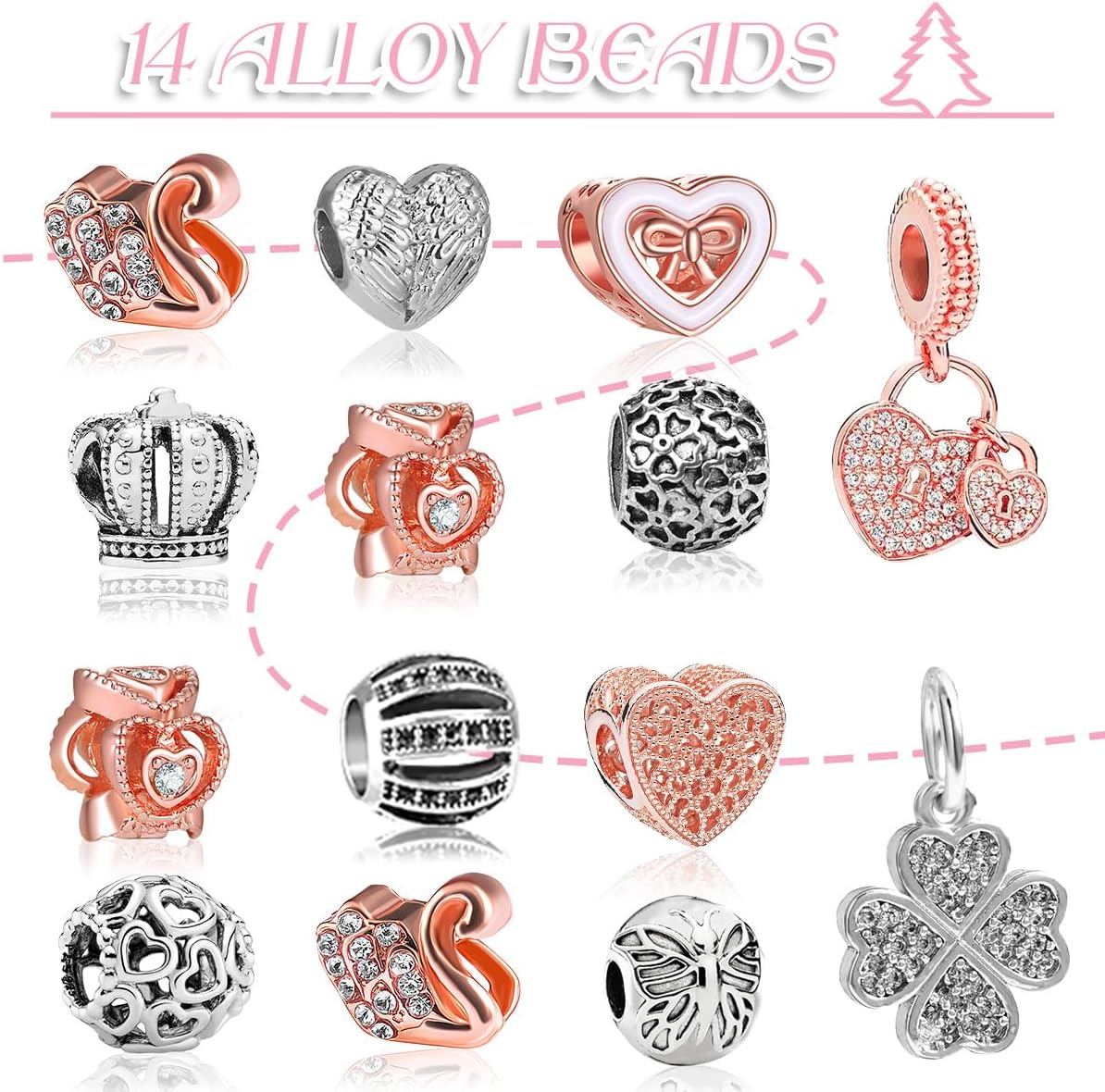 英美直送 Jewelry Necklace Bracelets Making Kit 聖誕倒數日曆 大人款 聖誕快樂特輯 聖誕倒數日曆A 不參與$900免運 滿$900可加$25免運 Christmas Advent Calendars 2025