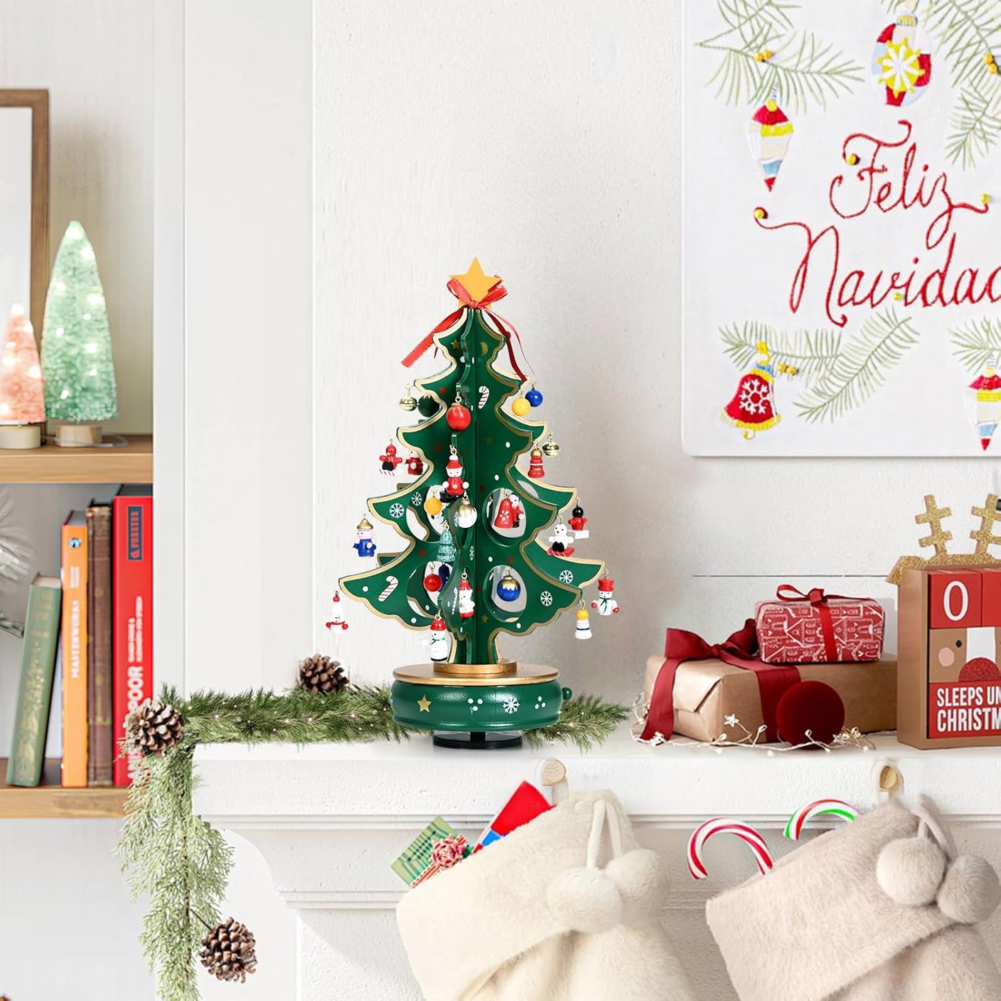 英美直送 Musical Wooden Christmas Tree 聖誕倒數日曆 大人款 聖誕快樂特輯 聖誕倒數日曆A 不參與$900免運 滿$900可加$25免運 Christmas Advent Calendars 2025