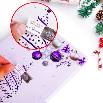 英美直送 Purple Jewelry Set 聖誕倒數日曆 大人款 聖誕快樂特輯 聖誕倒數日曆A 不參與$900免運 滿$900可加$25免運 Christmas Advent Calendars 2025