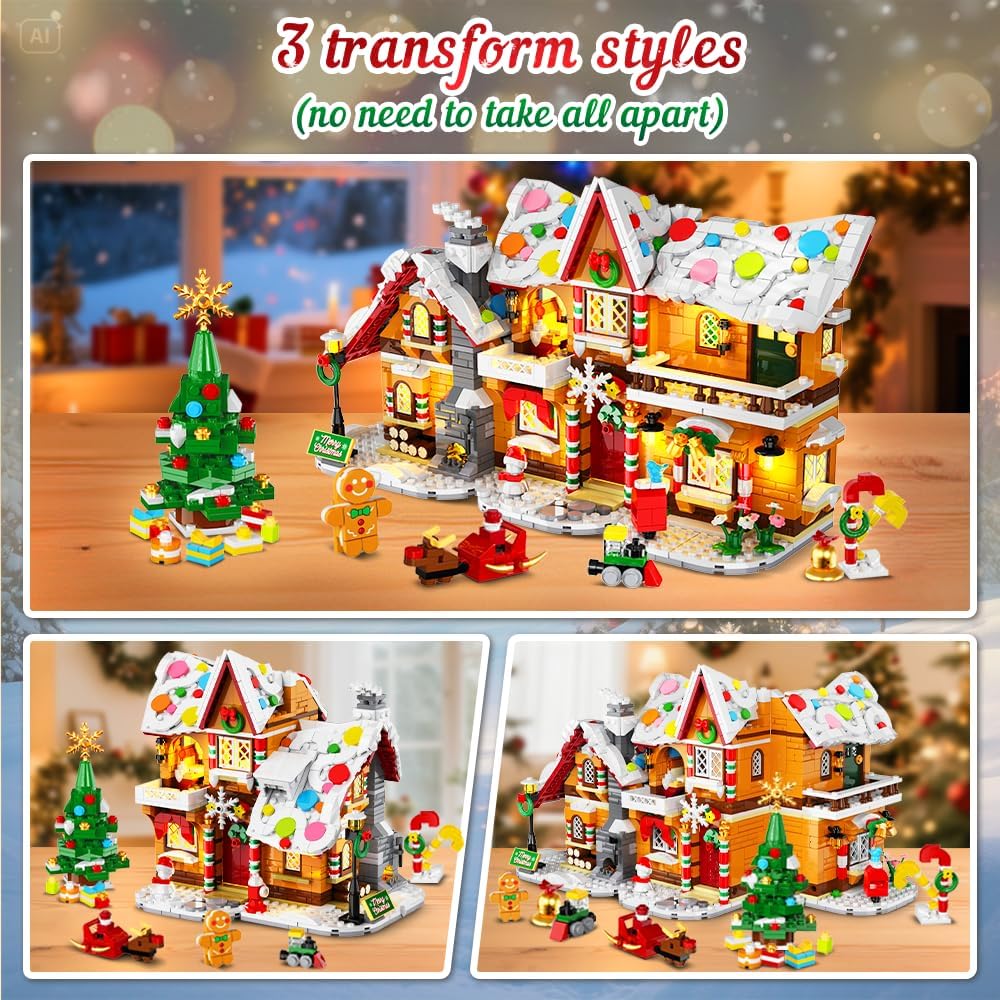 英美直送 LED Gingerbread House Mini Building Set 聖誕倒數日曆 大人款/兒童款 聖誕快樂特輯 聖誕倒數日曆A 不參與$900免運 滿$900可加$25免運 Christmas Advent Calendars 2025