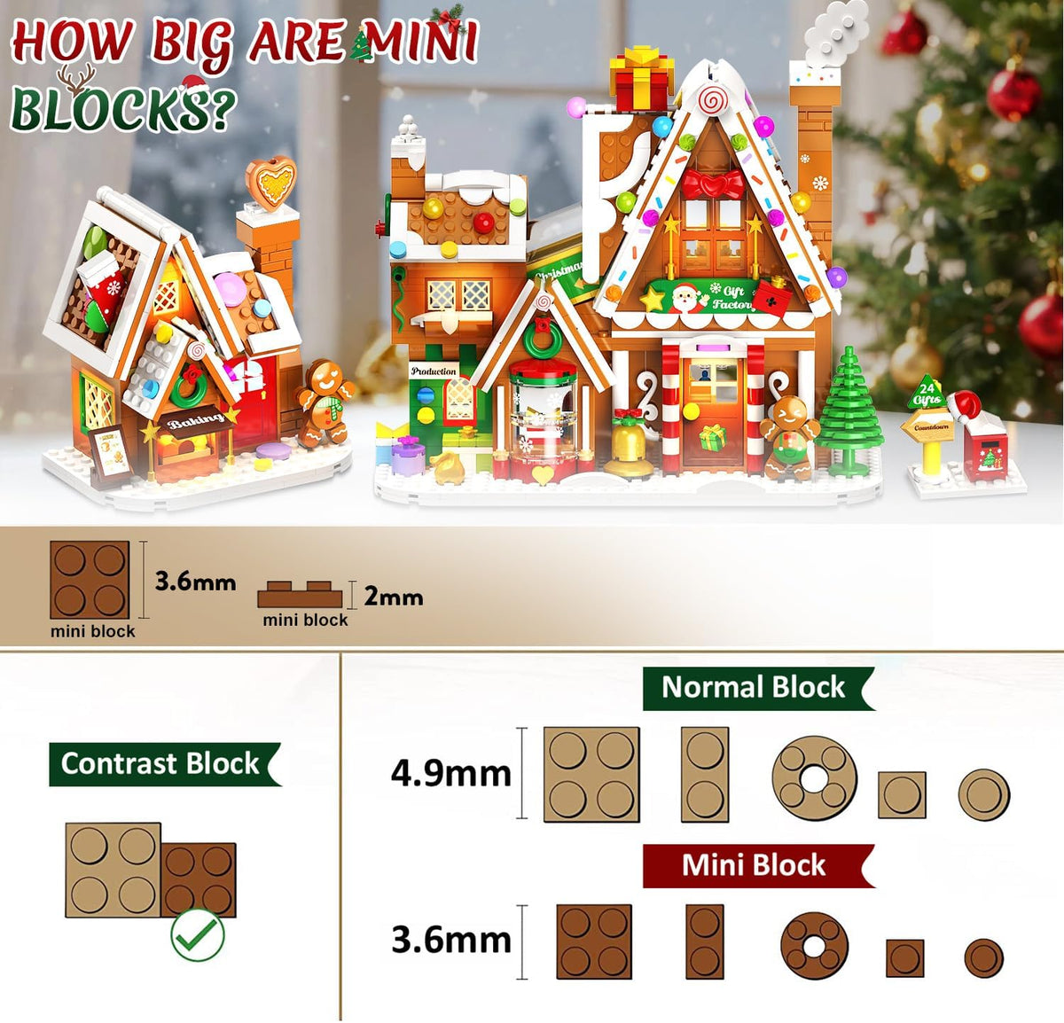 日英美直送 LED Gingerbread House Mini Building Set Advent Calendar 聖誕倒數日曆 大人款/兒童款 聖誕快樂特輯 不參與$900免運 滿$900可加$25免運到順豐站/智能櫃 Christmas Advent Calendars 2026