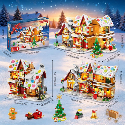 日英美直送 LED 3 Style Gingerbread House Mini Building Set Advent Calendar 聖誕倒數日曆 大人款/兒童款 聖誕快樂特輯 不參與$900免運 滿$900可加$25免運到順豐站/智能櫃 Christmas Advent Calendars 2026
