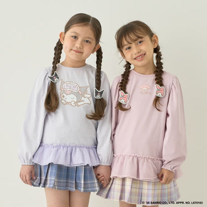 Japanese children's clothing Ly# mine tank top and shorts set 100-150cm girls summer TOPS PANTS 