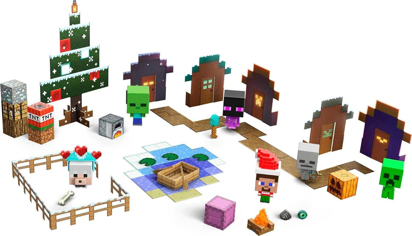 英美直送 Mattel Minecraft Mob Head Minis 聖誕倒數日曆 兒童款 聖誕快樂特輯 聖誕倒數日曆A 不參與$900免運 滿$900可加$25免運 Christmas Advent Calendars 2025