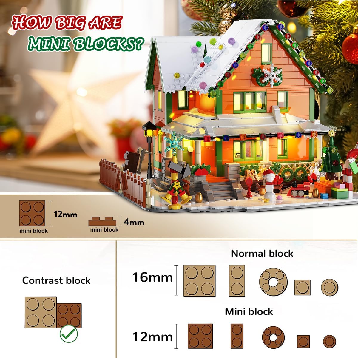 英美直送 LED Christmas House Mini Building Set 聖誕倒數日曆 大人款/兒童款 聖誕快樂特輯 聖誕倒數日曆A 不參與$900免運 滿$900可加$25免運 Christmas Advent Calendars 2025