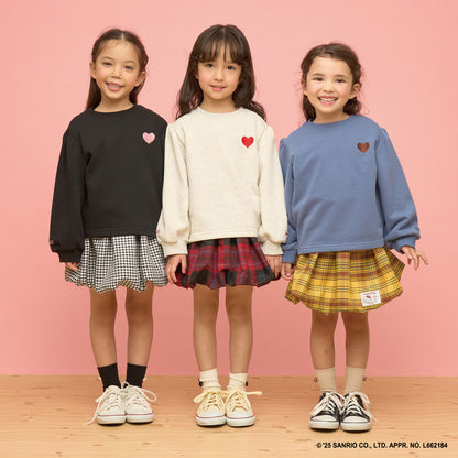 日本童裝 Ly# mine 速乾系列 心心刺繡衛衣 100-150cm 女童款 冬季 TOPS