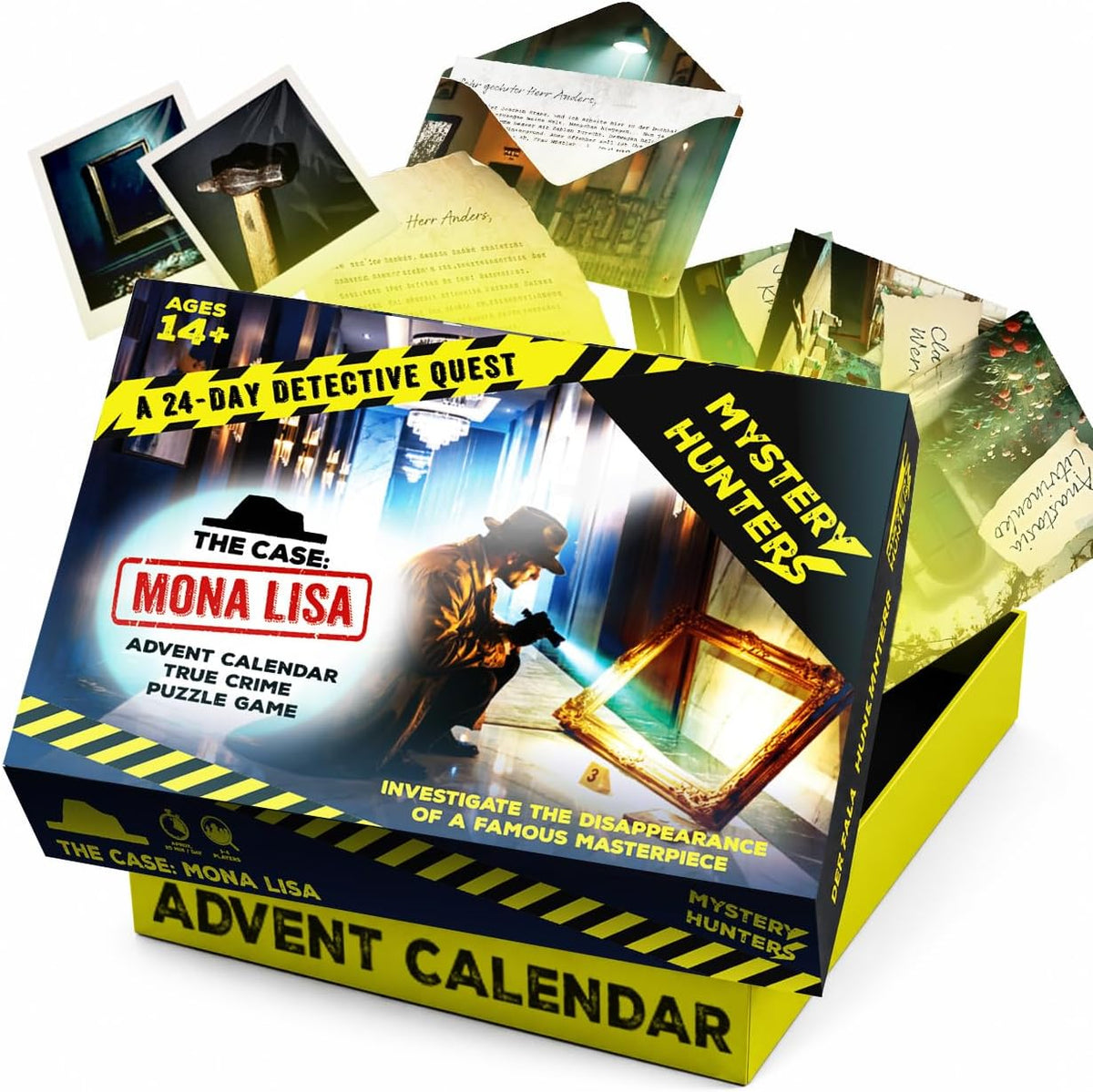 日英美直送 Mystery Stolen Mona Lisa Heist Case Advent Calendar 聖誕倒數日曆 大人款/兒童款 聖誕快樂特輯 不參與$900免運 滿$900可加$25免運到順豐站/智能櫃 Christmas Advent Calendars 2026