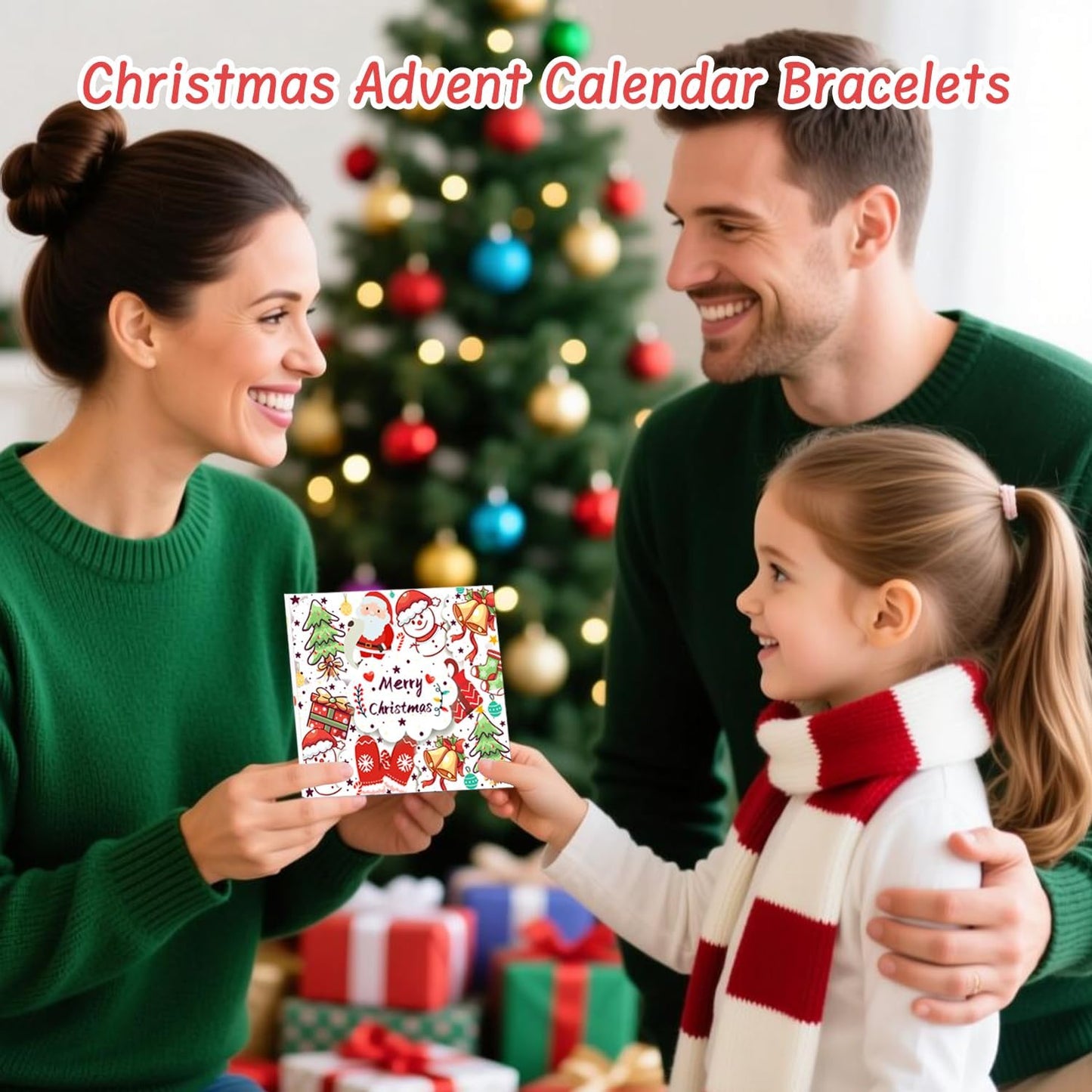 英美直送 DIY Jewelry Making Kit 聖誕倒數日曆 兒童款 聖誕快樂特輯 聖誕倒數日曆A 不參與$900免運 滿$900可加$25免運 Christmas Advent Calendars 2025