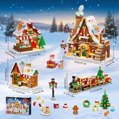 英美直送 LED Gingerbread House Mini Building Set  聖誕倒數日曆 大人款/兒童款 聖誕快樂特輯 聖誕倒數日曆A 不參與$900免運 滿$900可加$25免運 Christmas Advent Calendars 2025
