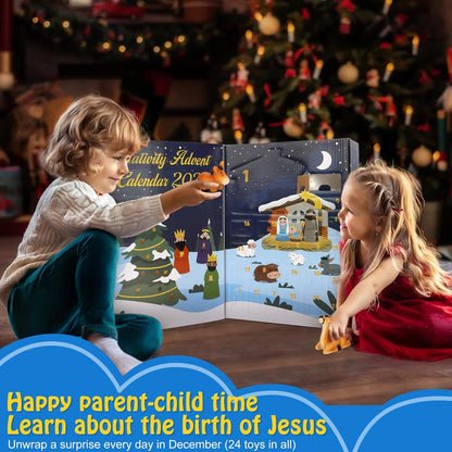 英美直送 Nativity Set 聖誕倒數日曆 兒童款 聖誕快樂特輯 聖誕倒數日曆A 不參與$900免運 滿$900可加$25免運 Christmas Advent Calendars 2025