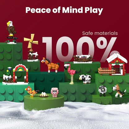 英美直送 Animal Farm Building Blocks Set 聖誕倒數日曆 兒童款 聖誕快樂特輯 聖誕倒數日曆A 不參與$900免運 滿$900可加$25免運 Christmas Advent Calendars 2025