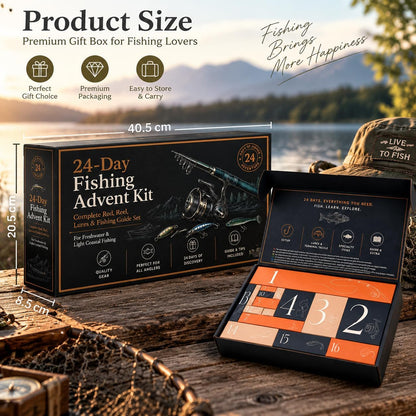 日英美直送 Fishing with Rod Reel Accessories Advent Calendar 聖誕倒數日曆 大人款/兒童款 聖誕快樂特輯 不參與$900免運 滿$900可加$25免運到順豐站/智能櫃 Christmas Advent Calendars 2026