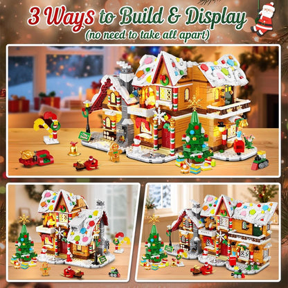 日英美直送 LED 3 Style Gingerbread House Mini Building Set Advent Calendar 聖誕倒數日曆 大人款/兒童款 聖誕快樂特輯 不參與$900免運 滿$900可加$25免運到順豐站/智能櫃 Christmas Advent Calendars 2026