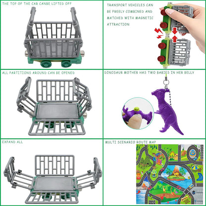 英美直送 Dinosaur Figure Car Map 聖誕倒數日曆 兒童款 聖誕快樂特輯 聖誕倒數日曆A 不參與$900免運 滿$900可加$25免運 Christmas Advent Calendars 2025