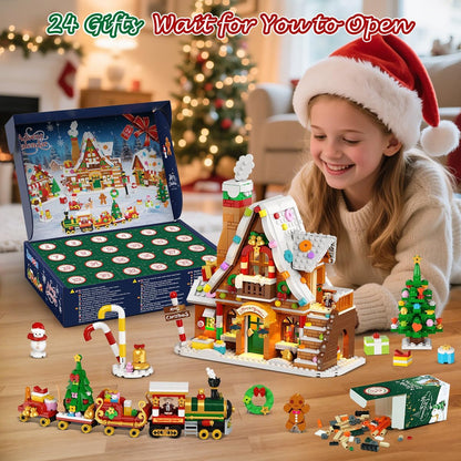 英美直送 LED Gingerbread House Mini Building Set  聖誕倒數日曆 大人款/兒童款 聖誕快樂特輯 聖誕倒數日曆A 不參與$900免運 滿$900可加$25免運 Christmas Advent Calendars 2025