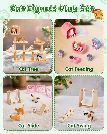 日英美直送 Cute Kitty Figurines & Playground Advent Calendar 聖誕倒數日曆 兒童款 聖誕快樂特輯 不參與$900免運 滿$900可加$25免運到順豐站/智能櫃 Christmas Advent Calendars 2026