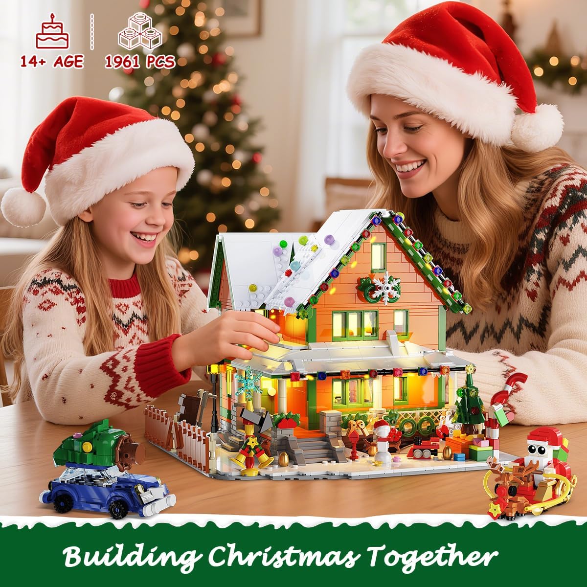 英美直送 LED Christmas House Mini Building Set 聖誕倒數日曆 大人款/兒童款 聖誕快樂特輯 聖誕倒數日曆A 不參與$900免運 滿$900可加$25免運 Christmas Advent Calendars 2025