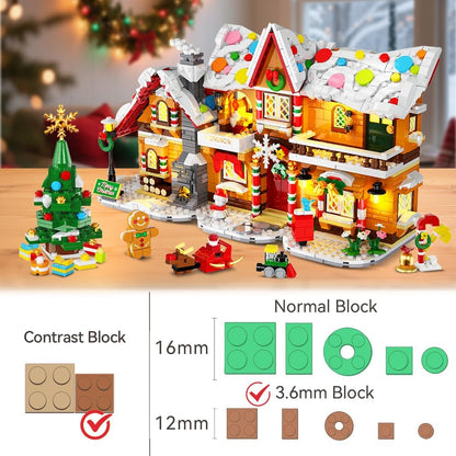 英美直送 LED Gingerbread House Mini Building Set 聖誕倒數日曆 大人款/兒童款 聖誕快樂特輯 聖誕倒數日曆A 不參與$900免運 滿$900可加$25免運 Christmas Advent Calendars 2025