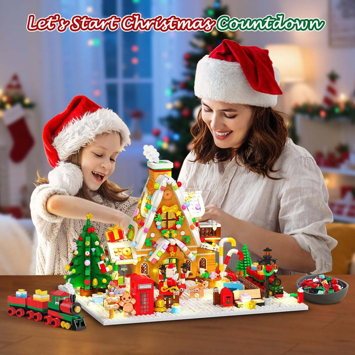 英美直送 LED Gingerbread House Mini Building Set 聖誕倒數日曆 大人款/兒童款 聖誕快樂特輯 聖誕倒數日曆A 不參與$900免運 滿$900可加$25免運 Christmas Advent Calendars 2025