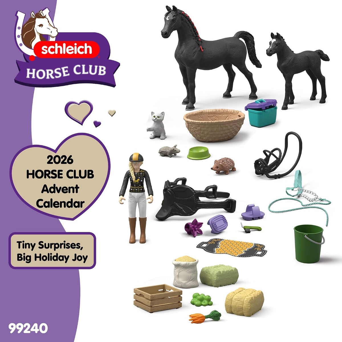 日英美直送 Schleich Horse Club Advent Calendar 聖誕倒數日曆 兒童款 聖誕快樂特輯 不參與$900免運 滿$900可加$25免運到順豐站/智能櫃 Christmas Advent Calendars 2026