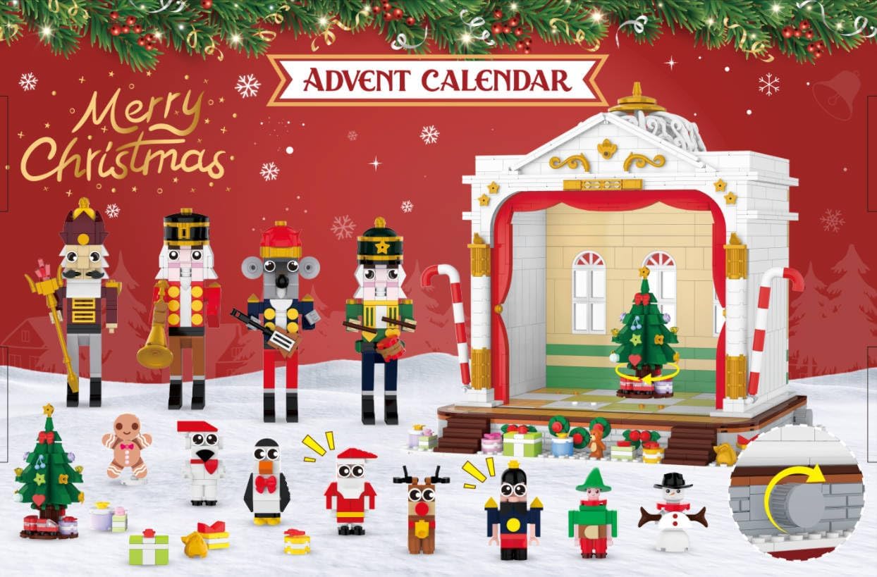 英美直送 LED Nutcracker Theater 聖誕倒數日曆 大人款/兒童款 聖誕快樂特輯 聖誕倒數日曆A 不參與$900免運 滿$900可加$25免運 Christmas Advent Calendars 2025