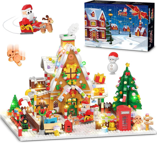 英美直送 LED Gingerbread House Mini Building Set 聖誕倒數日曆 大人款/兒童款 聖誕快樂特輯 聖誕倒數日曆A 不參與$900免運 滿$900可加$25免運 Christmas Advent Calendars 2025