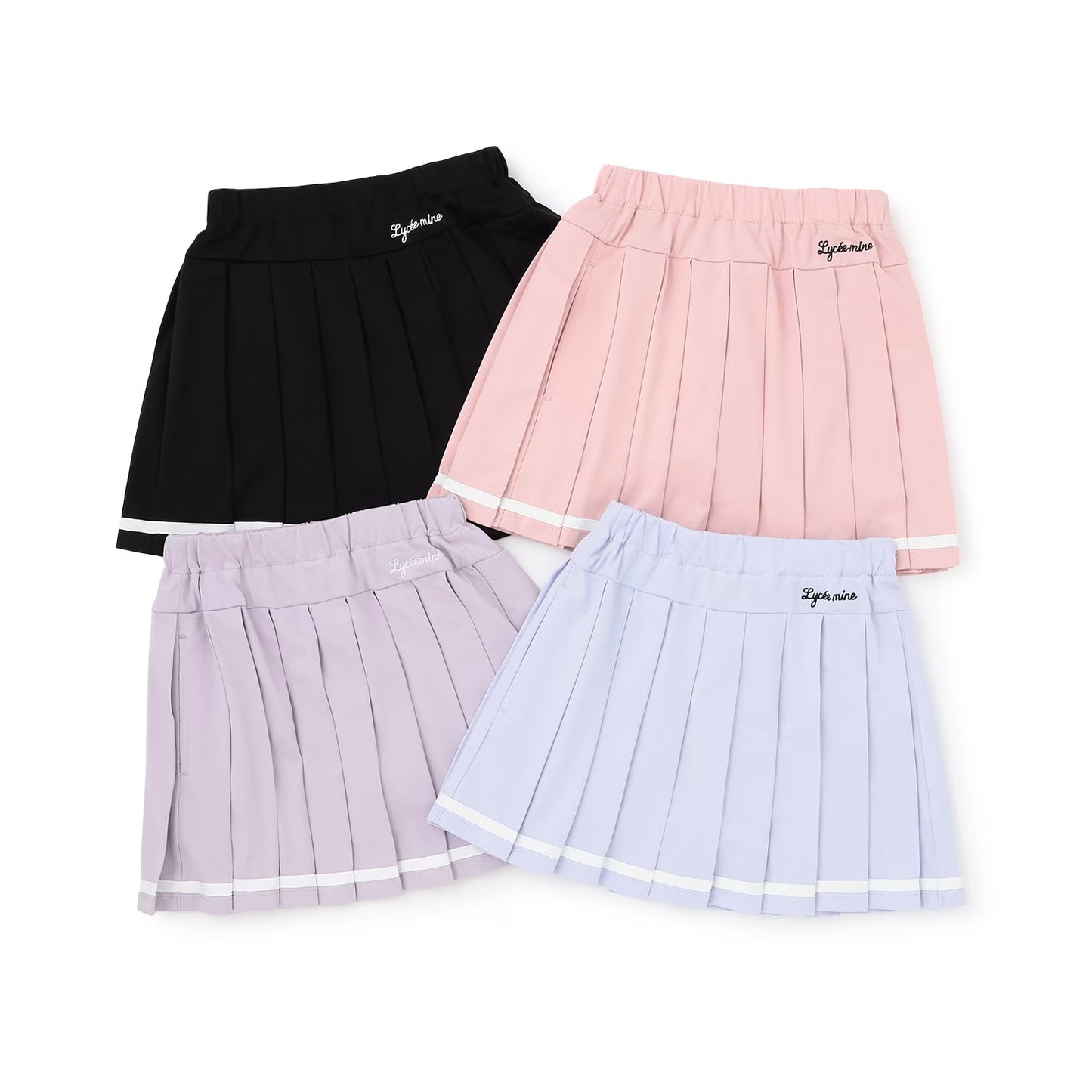日本童裝 Ly# mine 隔熱布料 防UV 百摺短裙 100-140cm 女童款 夏季 SKIRTS