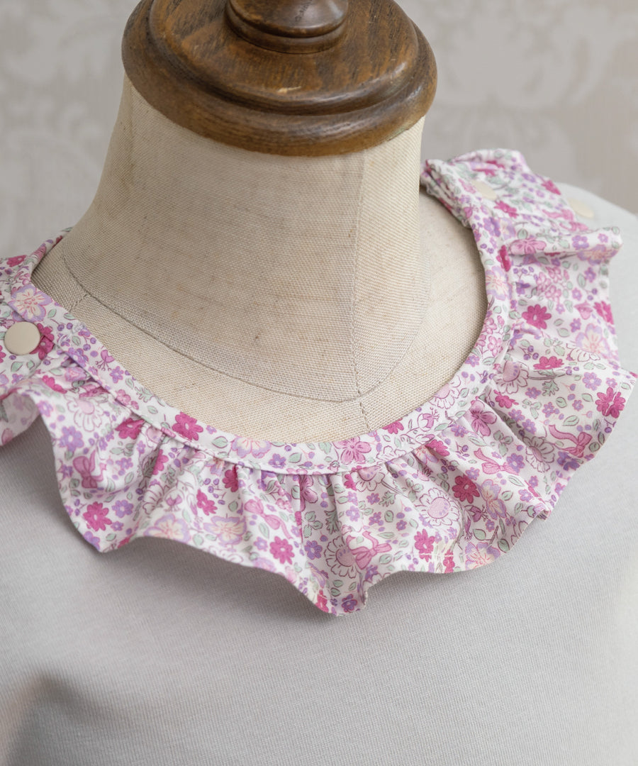 日本童裝 panpantutu 碎花領上衣 80-140cm 女童款 夏季 TOPS
