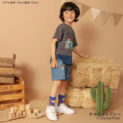 日本童裝 Branshes x Disney ToyStory 撞色拼接上衣 90-140cm 男童款/女童款 夏季 TOPS